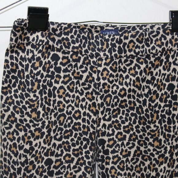 J. CREW WINNIE PANT Leopard Print Size 0 NWOT's - Picture 3 of 10